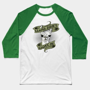 Llament of the Llama Baseball T-Shirt